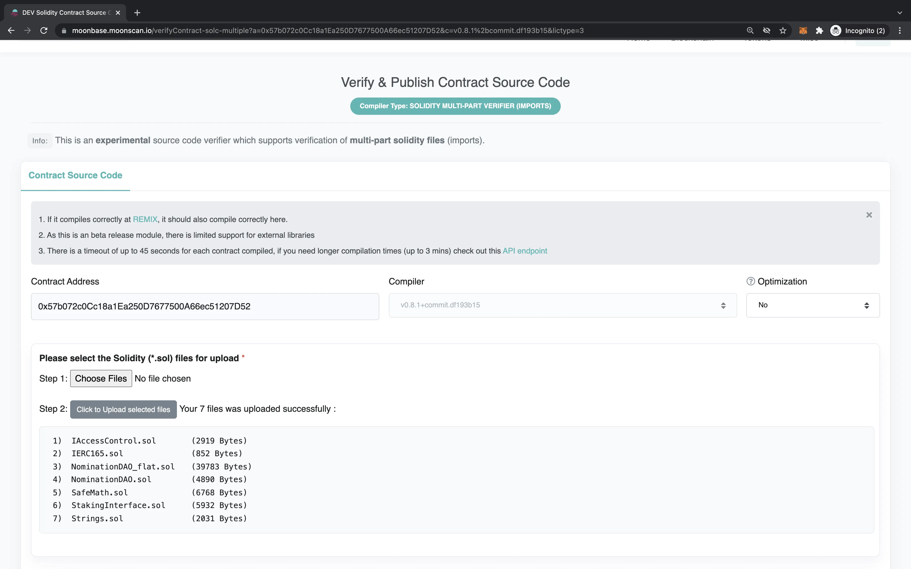 Moonscan Multifile Page