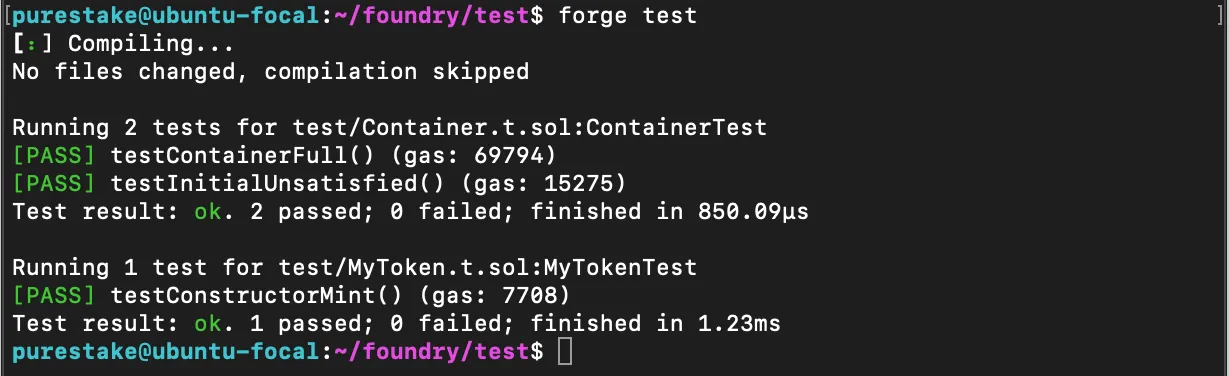Unit Testing in Foundry
